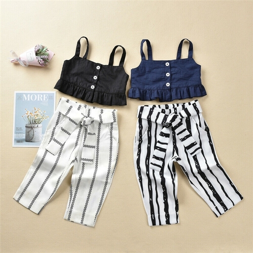 Summer Fashion Girl 2Pcs Kids Baby Girls Clothes