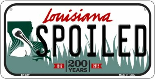 Smart Blonde BP-6211 3 x 6 in. Spoiled Louisiana Novelty Metal Bicycle