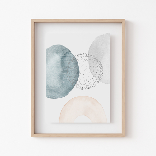 Abstract watercolor art print