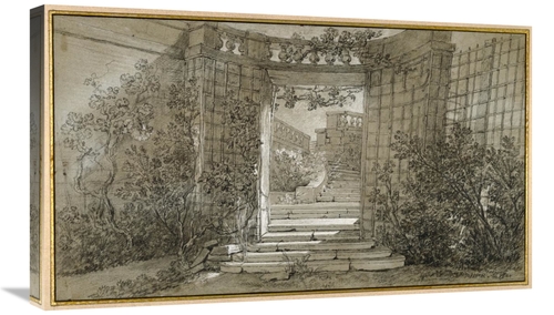 Global Gallery GCS-453914-30-142 30 in. Landscape with a Staircase & a