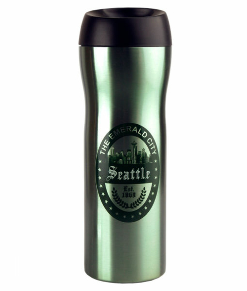 Americaware TVSEA1GR 18 oz Seattle Vacuum Tumbler - Green