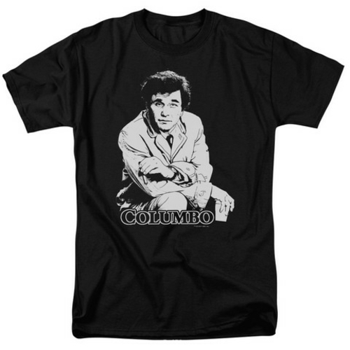 Trevco Columbo-Title Short Sleeve Adult 18-1 Tee, Black - XL