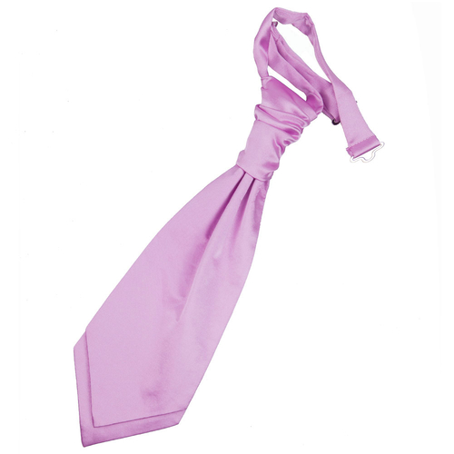 Plain Satin Pre-Tied Ruche Cravat - Boys - Lilac