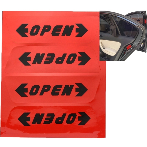 1Set Auto Stickers Reflective Car Door Opening