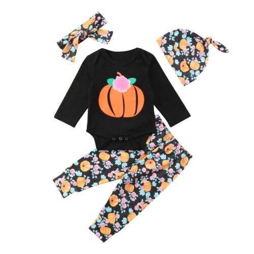 New Fashion Costume Newborn Baby Boy Girl Pumpkin