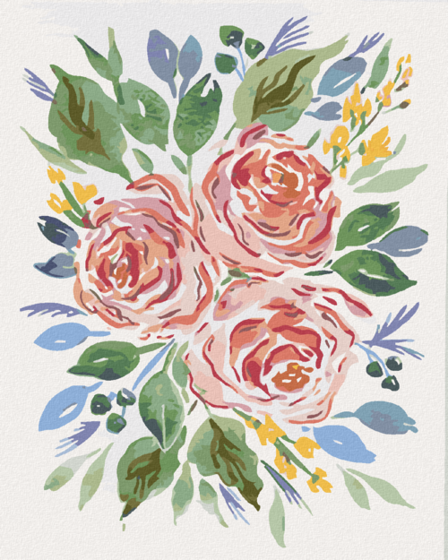 Paint by Numbers - VINTAGE ROSES (ALEXANDRIA GILBERT)