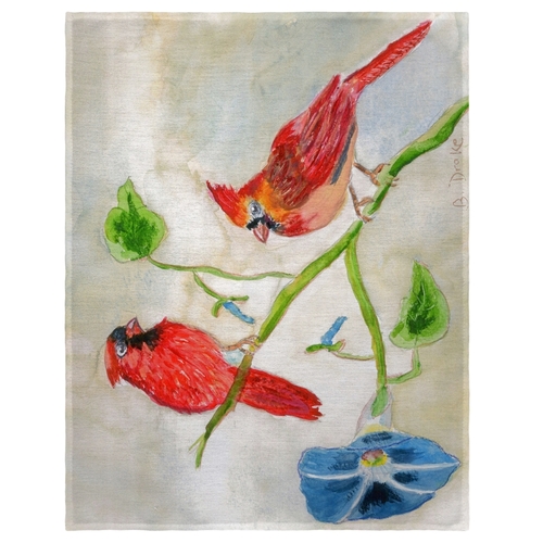 Betsy Drake PM270 14 x 18 in. Betsys Cardinals Place Mat - Set of 4