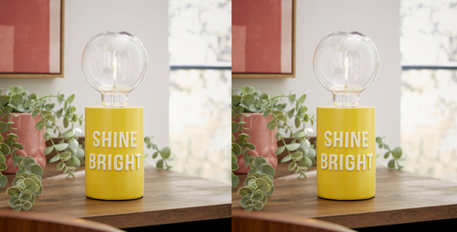 Shine Bright Bulb Holder Table Lamp Pack of 2