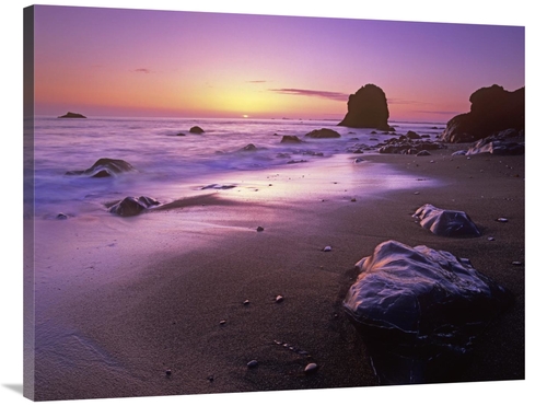Global Gallery GCS-396491-3040-142 30 x 40 in. Enderts Beach at Sunset