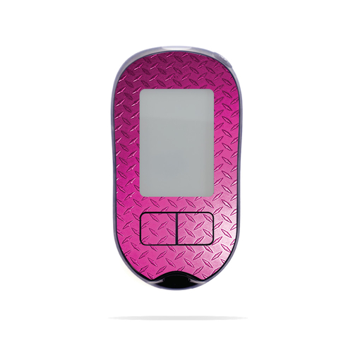 MightySkins ACCAVPL-Pink Diamond Plate Skin for Accu-Chek Aviva Plus -