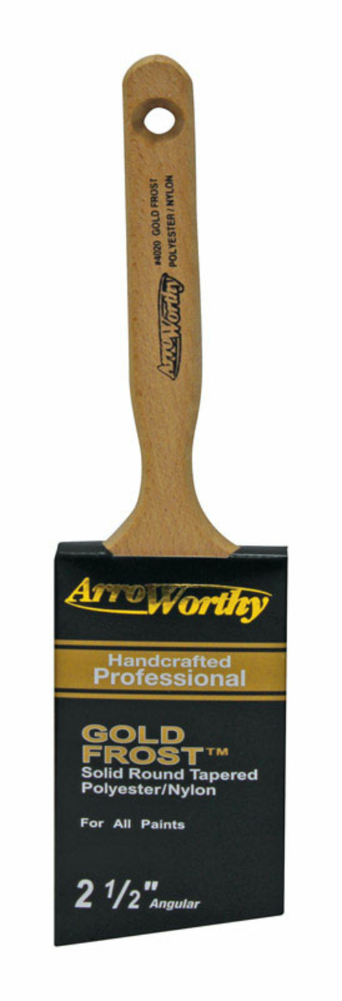 Arroworthy 1807155 Gold Frost 2.5 in. Angle Nylon Polyester Paint Brus