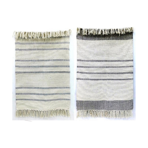 Carpet DKD Home Decor 160 x 230 x 0,75 cm Grey Polyester White Fringe