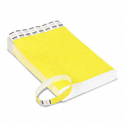 Advantus 75512 Crowd Management Wristbands  Sequentially Numbered  Yel