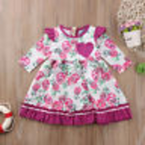 Toddler Baby Girl Floral Dress Kid Party Wedding