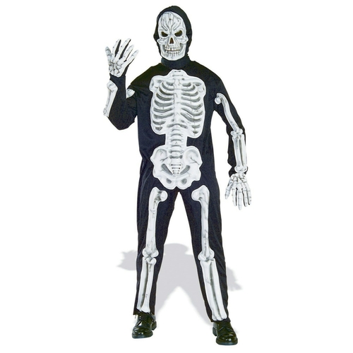 Rubies Costumes 278265 Adult Molded Bones Skeleton Costume, Standa