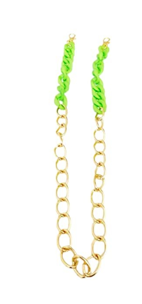 Green Mask Holder Chain Necklace Light Weight Face Mask Chain | Mask