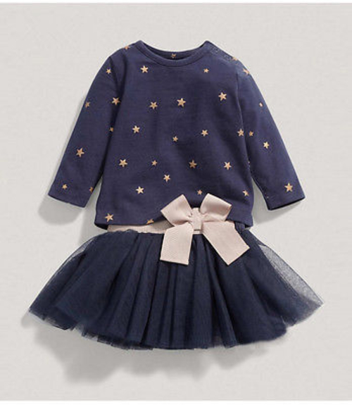 Fancy Baby Girls Party Star T shirt Bow Tulle
