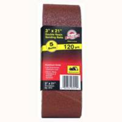 Ali Industries 7010 3 x 21 In. 120 Grit Aluminium Ox Belt 5 Pack