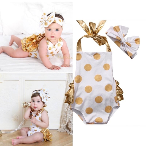 Newborn Infant Baby Girls Summer 0 24M Sleeveless