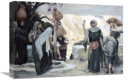 Global Gallery GCS-280559-22-142 22 in. Women at the Well Art Print - 