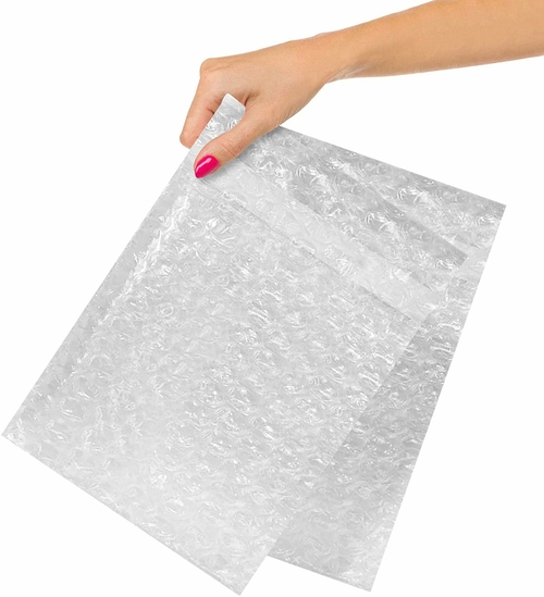 Clear Bubble Out Bags 6 x 8.5, Packaging Bubble Bags for Shipping Pack