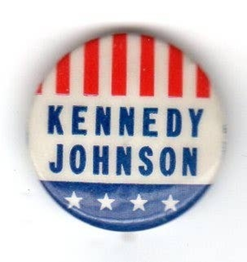 3 Inch Cloth Patch Political-memorabilia Kennedy Johnson 196