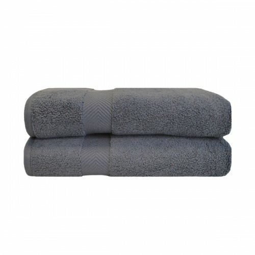 Superior ZT BSHEET GR Zero Twist Cotton Bath Sheet Set - Grey, 2 P