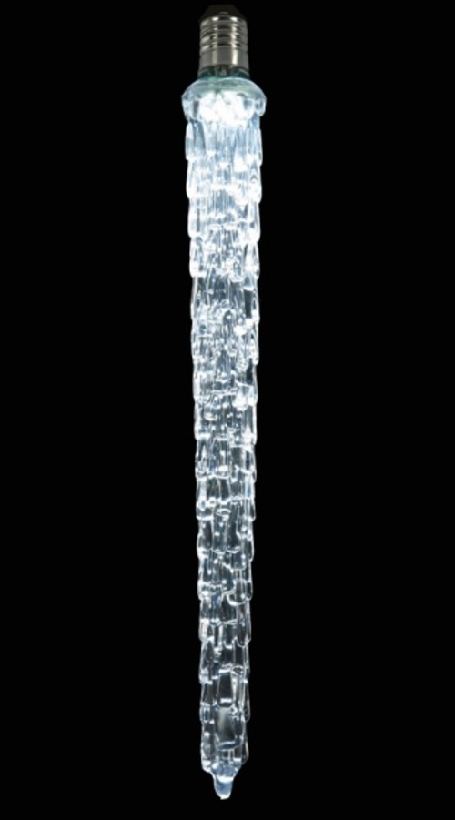 NorthLight 9 in. Commercial Cool White Steady Burning LED Icicle Chris