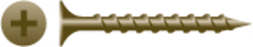 Strong-Point 610CD 6 x 1 in. Phillips Bugle Head Screws Coarse Thread 