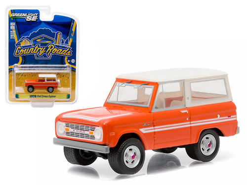 1976 Ford Bronco Orange \Explorer Package\" Country Roads Series 14