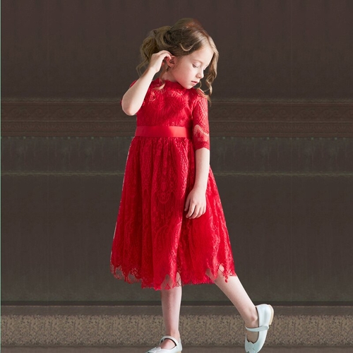 Girls Dress Embroidery Clothing Children Wedding