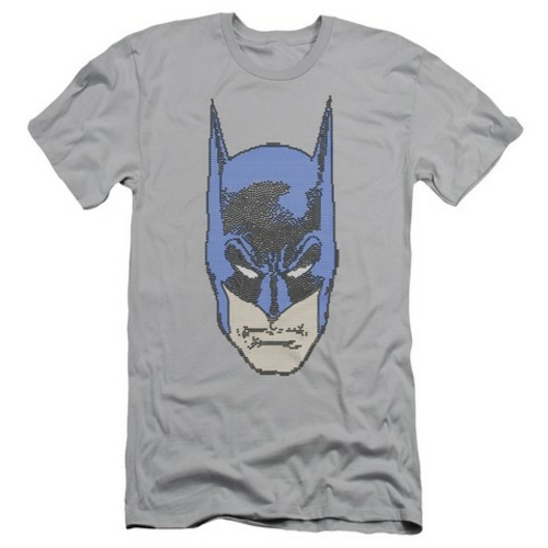 Trevco Batman-Bitman - Short Sleeve Adult 30-1 Tee - Silver- Medium