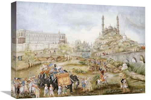 Global Gallery GCS-266791-22-142 22 in. A Hunting Procession Art Print