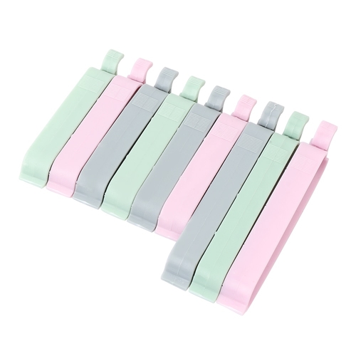 10/12Pcs/set Bag Clips Candy Color Mini Vacuum