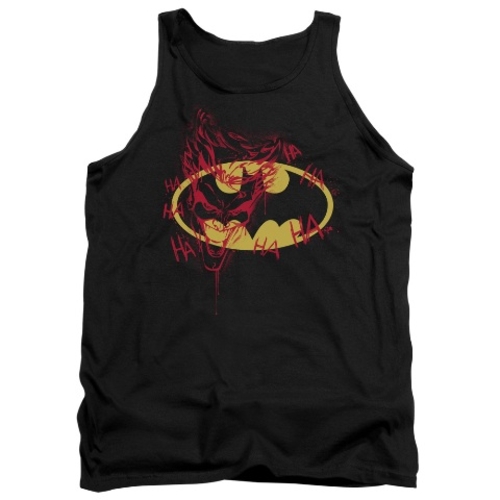Trevco Batman-Joker Graffiti - Adult Tank Top - Black, Small