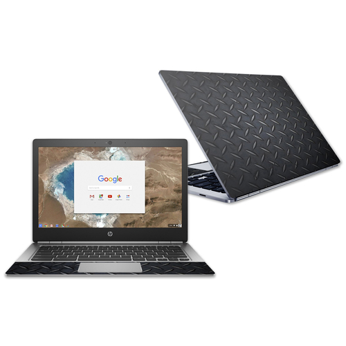 MightySkins HPCH13G1-Black Diamond Plate Skin for HP Chromebook 13 G1 