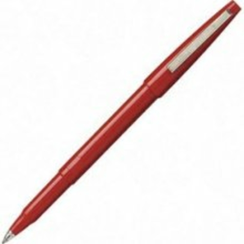 Pentel PENR100B Pentel Rolling Writer Roller Ball Capped Pen Red Ink