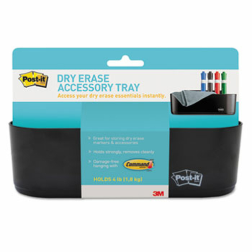 3M-Commercial Tape Div. DEFTRAY Dry Erase Accessory Tray - Black
