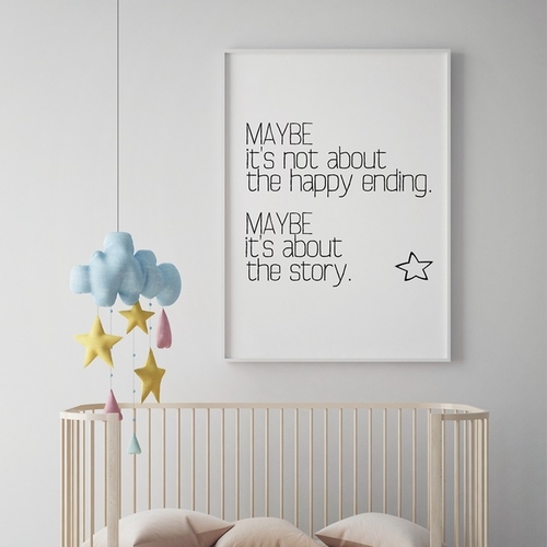 Love Story Quote Wall Art Canvas Painting Prints