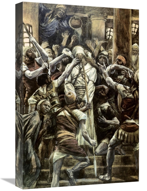 Global Gallery GCS-280255-22-142 22 in. Christ Mocked in the House of 