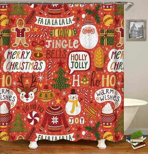 Christmas Mix Shower Curtain