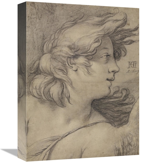 Global Gallery GCS-456085-1216-142 12 x 16 in. Bust of an Angel Art Pr