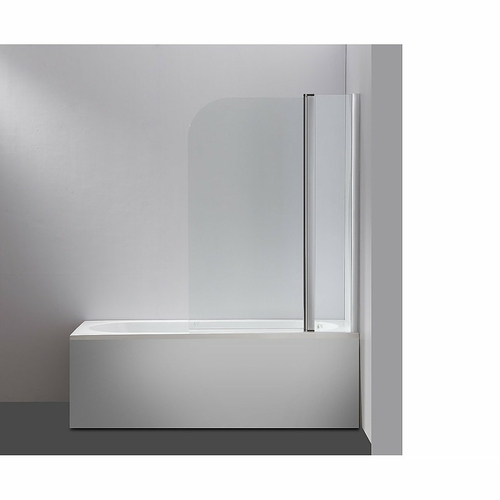180° CHROME Pivot Door 6mm Safety Glass Bath Shower Screen By Della