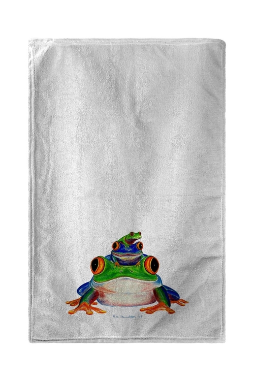 Betsy Drake BT456 30 x 50 in. Stacked Frogs Beach Towel