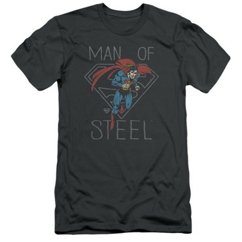 Trevco Dc-Hardened Heart - Short Sleeve Adult 30-1 Tee - Charcoal- 2X