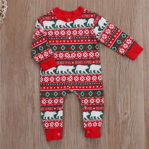 Christmas Newborn Infant Baby Girls Boy Long