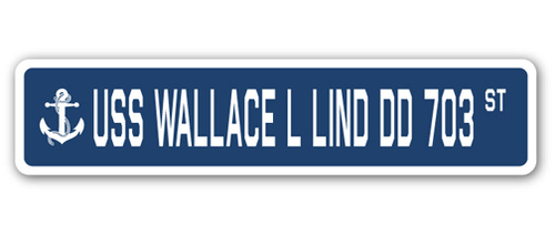 SignMission SSN-Wallace L Lind Dd 703 4 x 18 in. A-16 Street Sign - US