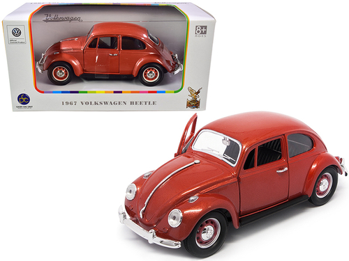 1967 Volkswagen Beetle Copper Metallic 1/24 Diecast Model Car by Road
