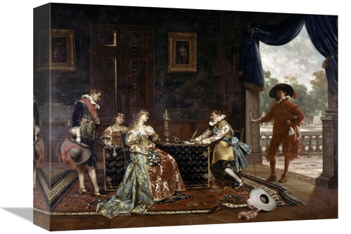 Global Gallery GCS-278221-16-142 16 in. Signing a Marriage Contract at