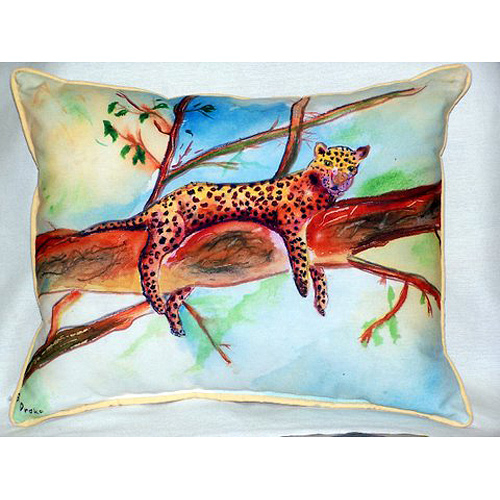 Betsy Drake HJ283 Leopard Large Indoor & Outdoor Pillow 16 x 20